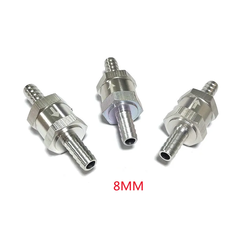

8mm 5/16" Fuel Non Return One Way Check Valve Petrol Diesel Aluminium Alloy
