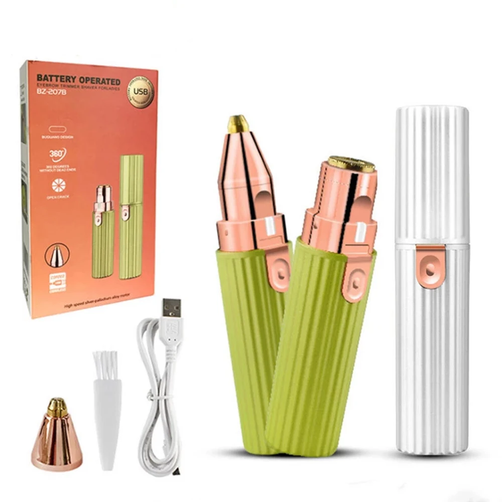 Depiladora Facial para mujer, de afeitar Facial indolora, afeitadora Bikini para cejas