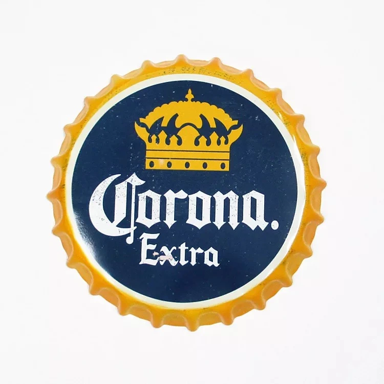 Металлическая Оловянная вывеска в виде кепки для пива от известного бренда