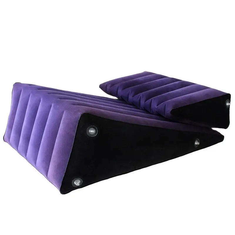Inflatable Chair Sofa Lounges Chair Air Sofa Couch, Inflatable Lounges Bed Chair Triangular for Indoor Livingroom Bedroom