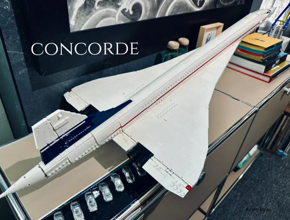 Новинка 2023 года 10318 строительный комплект Airbus Concorde первая сверхзвуковая модель
