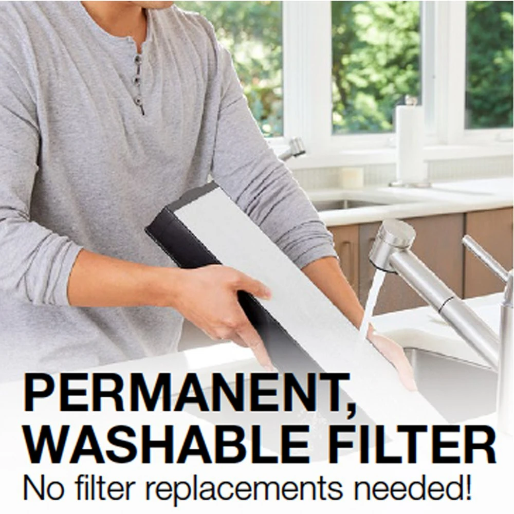 

3 Air Purifier with permanent Washable Filter, Medium-Large Rooms (225 Sq Ft), HFD300, White