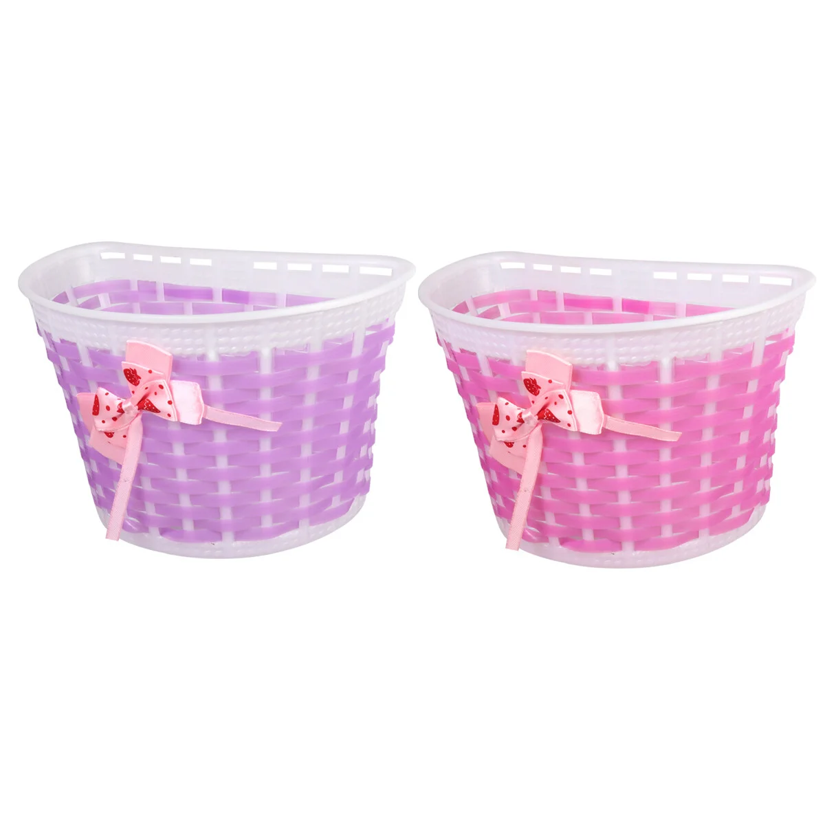 

6pcs Handlebar Bike Basket Streamers Set Colorful Ribbons Tassel Front Storage Basket Bike Carrier Bag Bike Accessories for