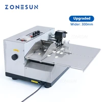 zonesun automatic expiry date batch printing machine solid ink roll card label paper printer my380fw