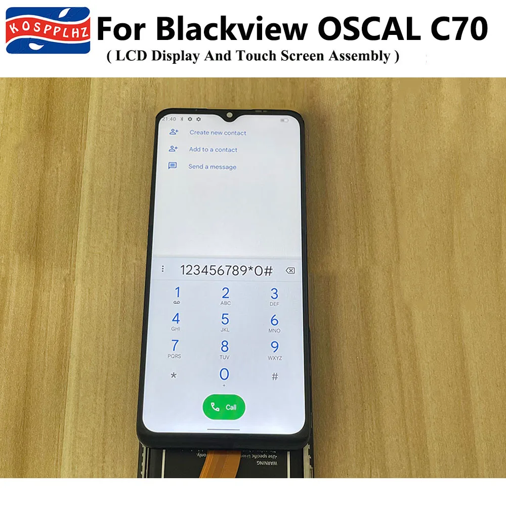

ЖК-дисплей и сенсорный экран в сборе для Blackview OSCAL C70, сменный ЖК-дисплей для BLACKVIEW C70 + клей