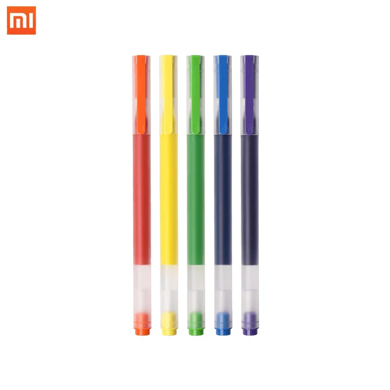 

Официальная красочная ручка XIAOMI MIJIA с чернилами, сверхпрочные ручки для подписей 0,5 мм, 5 шт., гладкие ручки для письма для студентов, офиса, рисования, мода 2022
