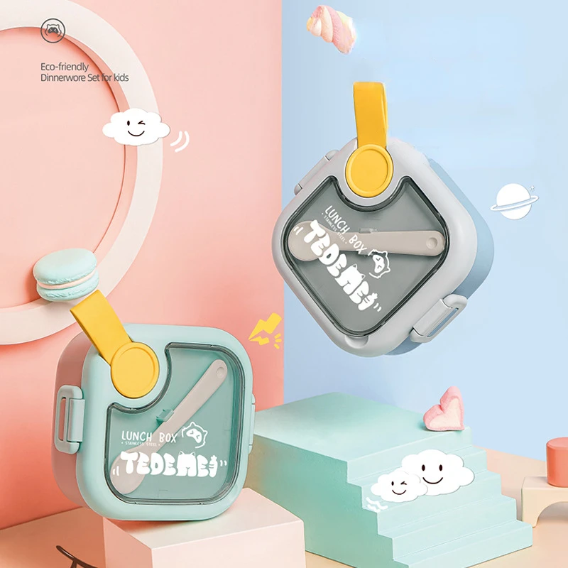 

Portable Lunch Box for Kid Outdoor Baby Food Supplement Plastic Picnic Bento Box Set Microwave Food Box with StorageFood Infancy