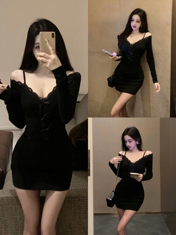 Pure Desire Sle Платье с глубоким v-образным вырезом и длинными рукавами Женское