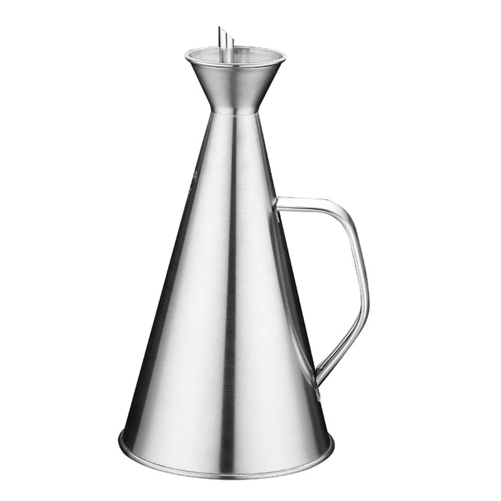 

500 Ml Cooking Oil Container Bottle Lubricating Dispenser Vinegar Stainless Steel