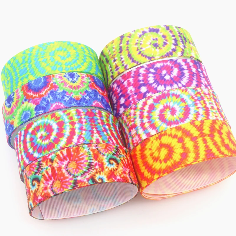 

DHK 22 мм, 5 ярдов, красящая краска для галстука, печатная корсажная лента, аксессуары, материал, головной убор, украшение «сделай сам», швейное ремесло C2043