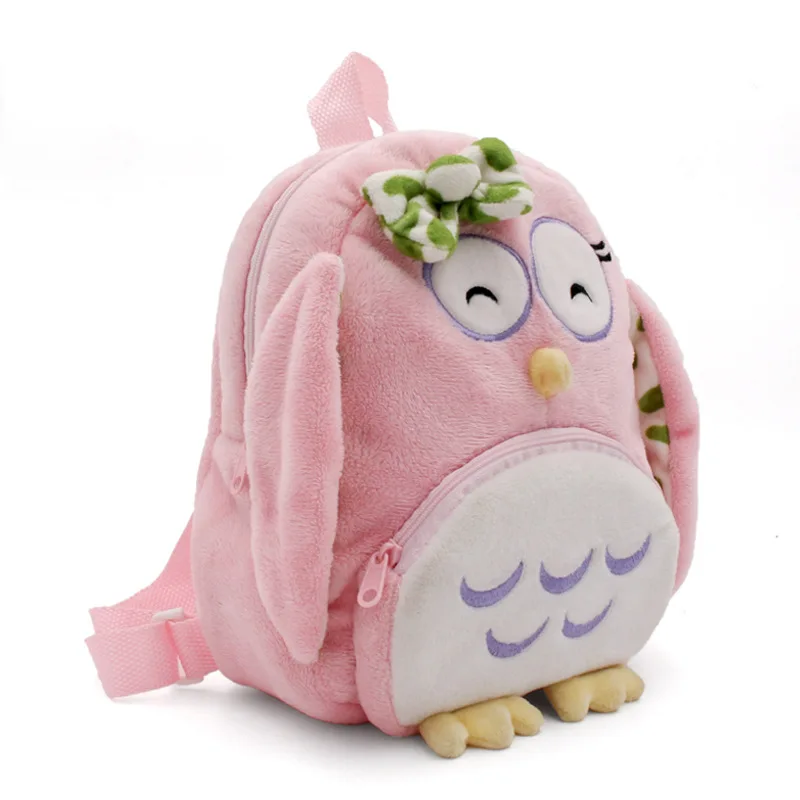 Plush bag cartoon backpack owl lion