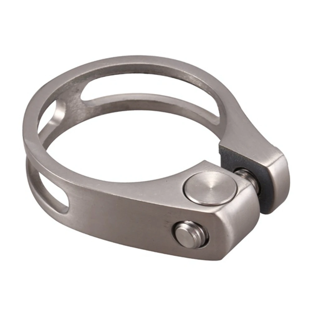 

Titanium Alloy Seatpost Clamp 31.8mm Bicycle Saddle Tube Clamp Hollow Seat Tube Clamp for 27.2mm Seat Tube