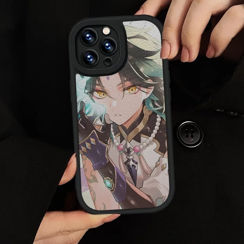 Чехол для телефона Genshin Xiao силиконовый мягкий IPhone 15 11 14 13 12 Pro Max Mini Xs X Xr 7 8 Plus SE2020