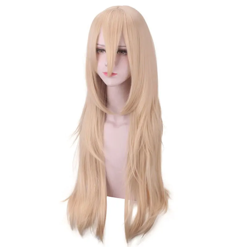 Anime 80cm Rachel Gardner Wig Angels of Death Cosplay Wig  Blonde Hair Ray Cosplay