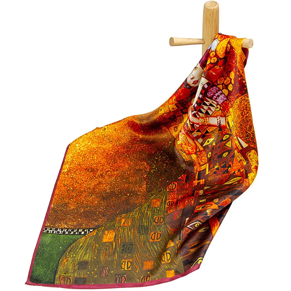 Лидер продаж шарф из 100% чистого шелка Женская бандана женский для волос Оптовая