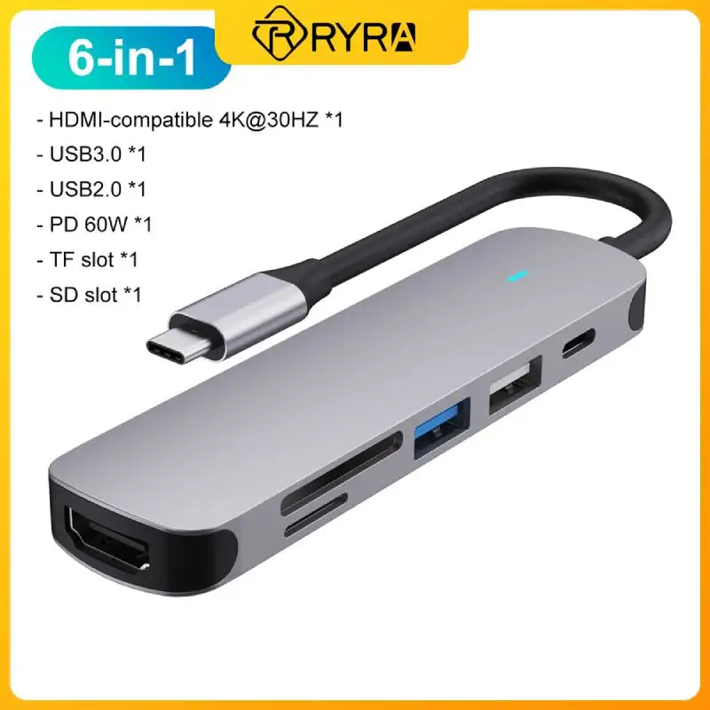 

Док-станция RYRA 4/5/6 в 1, USB Type-C, USB 3,0