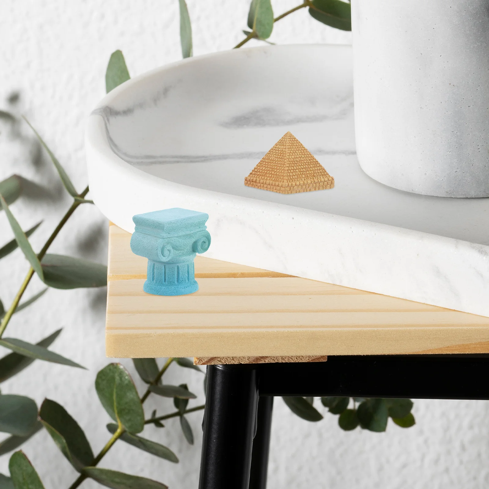 8 шт. микропейзаж декоративные украшения модель пирамиды греческая колонна