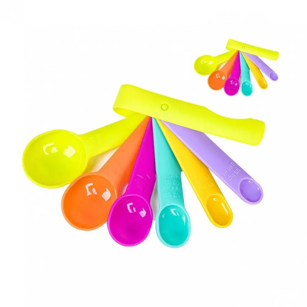 

Unique Powder Spoon Durable Plastic Practical Round Edge Measuring Spoon Teaspoon Coffee Spoon 1 Set