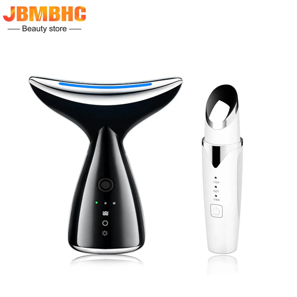 

Массажер для лица и шеи, устройство для фотонной терапии, устройство против морщин, двойной подбородок