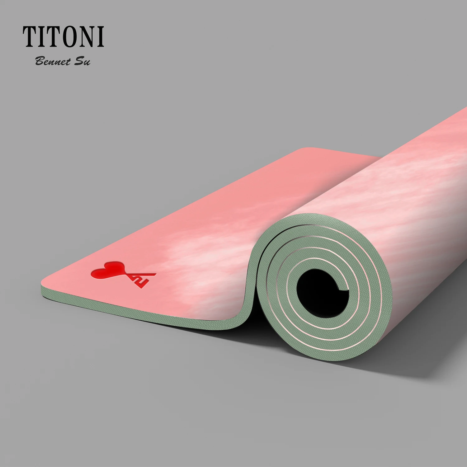 TITONI коврик для йоги PU+Rubber