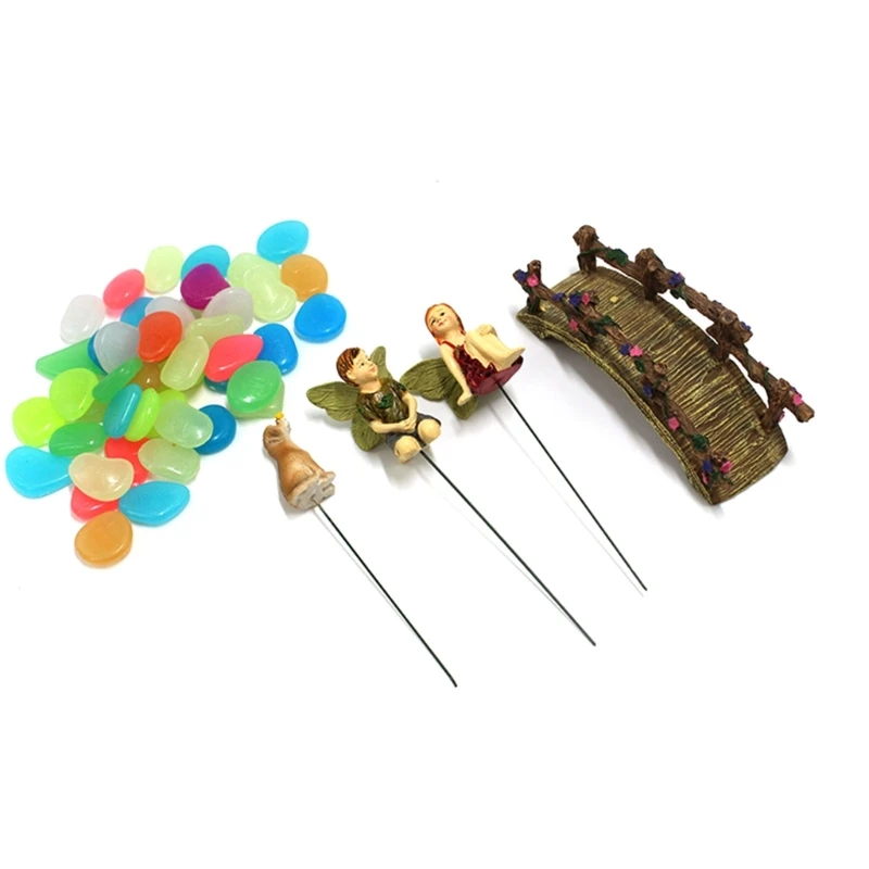 

Fairy Garden Accessories Garden Fairies Set Miniatures Garden Mini Pond Bridge