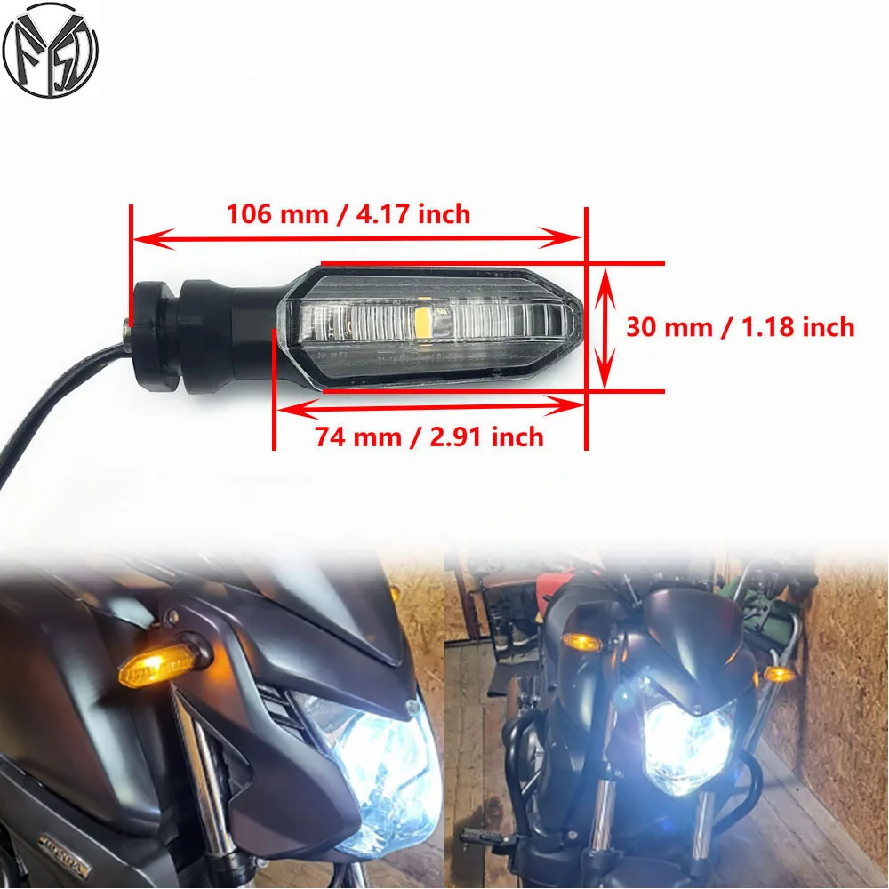 

LED Turn Signal Light For HONDA NC700 NC750 S/X/DCT NC700D CTX700 N/DCT CBR 500R 650F 400R CBF250L Motorcycle Indicator Lamps