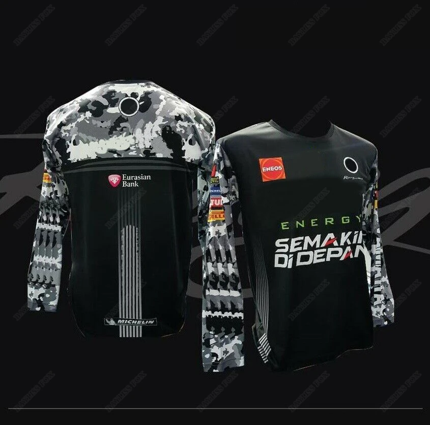 

Для Ferrari Racing F1 Футболка красная летняя быстросохнущая дышащая футболка из полиэстера с длинными рукавами не выцветает