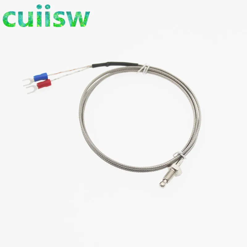 1 м/2 м/3 м резьба управления термопарой типа K винтовой зонд M6 датчик температуры