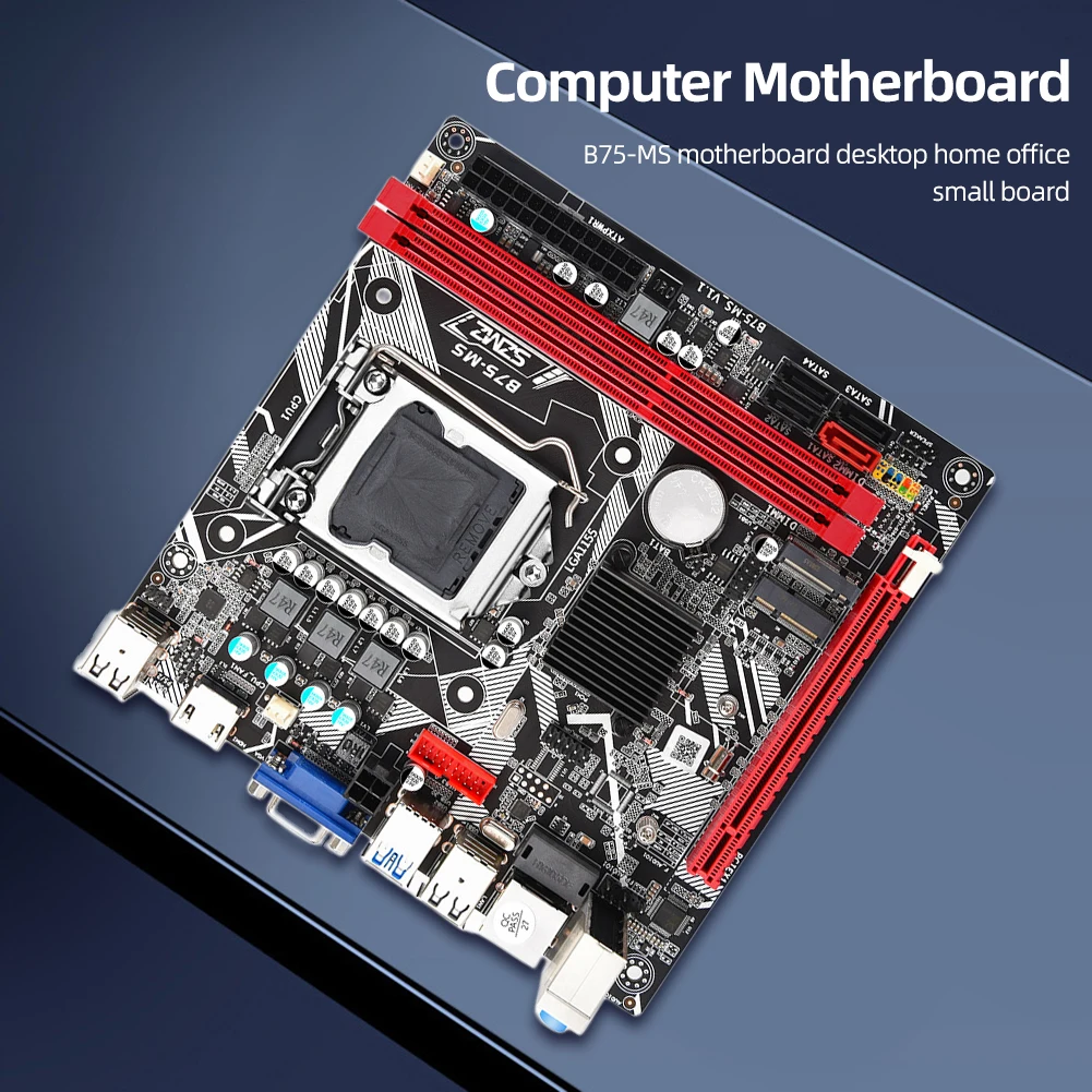 

B75-MS ITX Motherboard LGA 1155 support USB3.0 SATA3.0 + NVME M.2 + WIFI HDMI VGA ports Placa Mae 1155 B75 Desktop DDR3 MB
