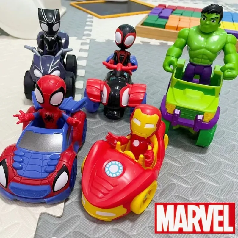 

Экшн-фигурка Hasbro Marvel Spidey и его удивительные друзья, Человек-паук, Майлс Моралес, детские игрушки, 4 дюйма, автомобиль, привидение, паук, черный пенер