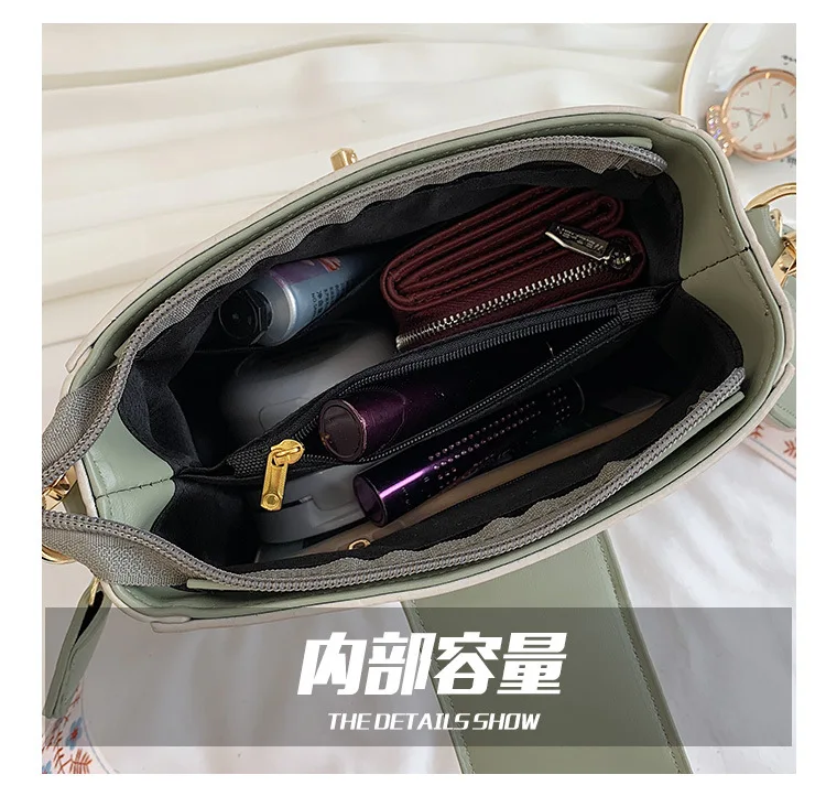 Fashion Women Bucket Bag Small Crossbody Bags 2022 Summer Wide Strap Ladies Messenger Bag Lady Travel Handbags Bolsa Feminina