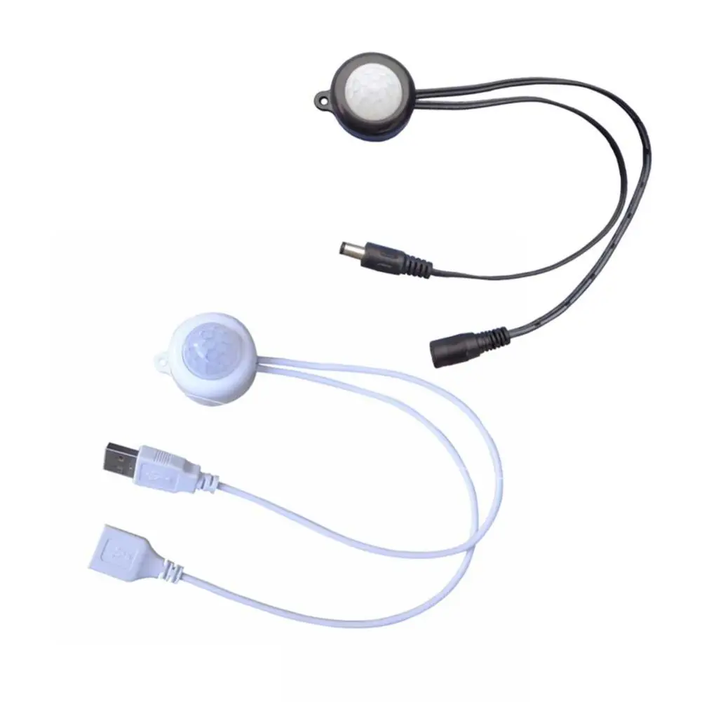 USB / 5,5 штекер постоянного тока, автоматический инфракрасный инфракрасный датчик движения, переключатель, переключатель DC6-24V 12V 5A, светодиодн...