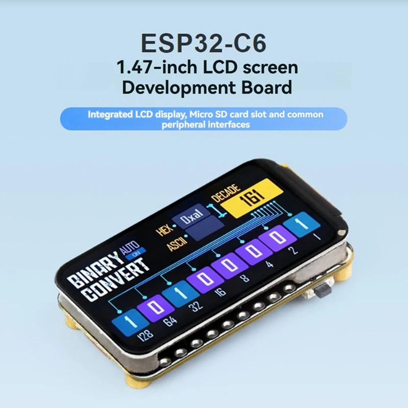ESP32-C6 1.47Inch Display Development Board1 Supports Wi-Fi 6 & BLE With Colorful RGB LED ESP32