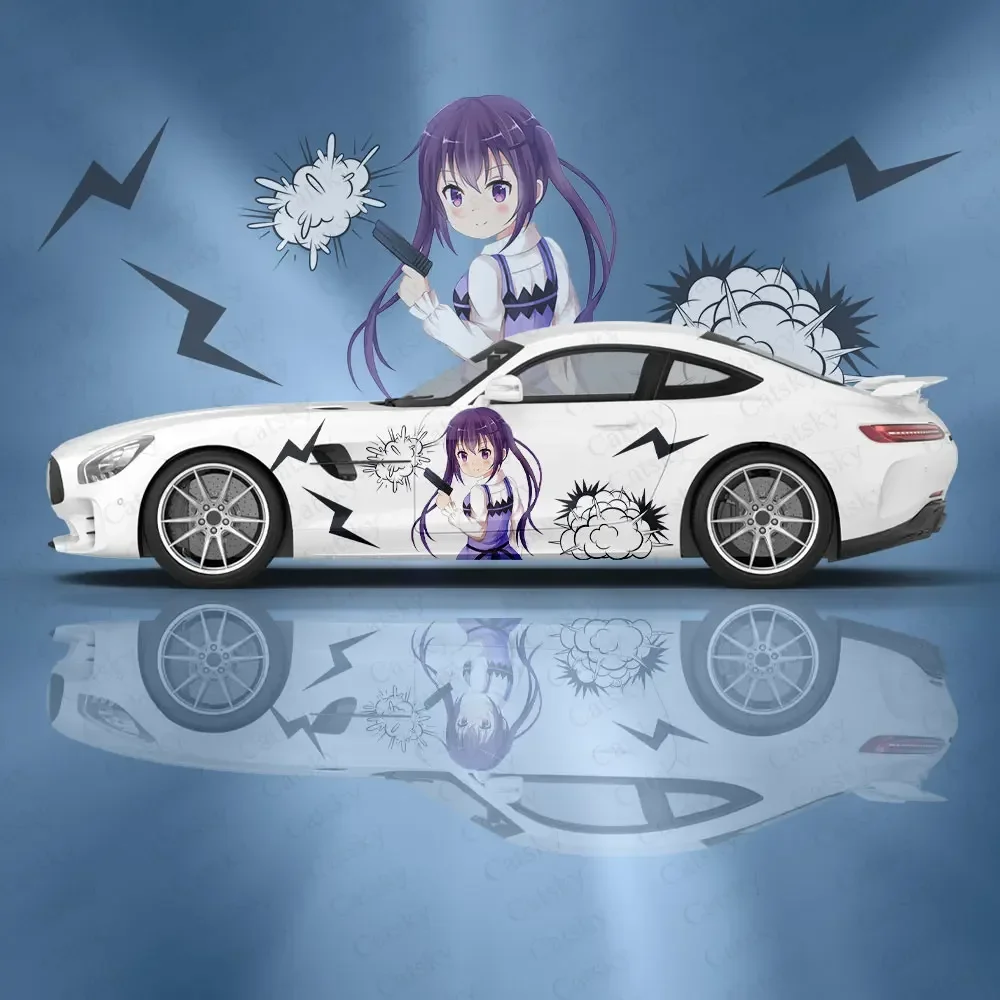 Пользовательские аниме Tedeza Rize автомобильные аксессуары Itasha наклейки на тело