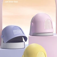 cat litter box fully enclosed clamshell deodorant anti splash cat litter box pet toilet bedpan easy shovel kedi malzemeleri a