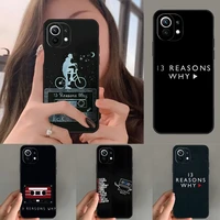 13 reasons why phone case funda for xiaomi poco m4 m3pro x3gt 8 9 a2 a3 cc9 civi f1 max3 mix 3 4 se pro note 10 10pro cover