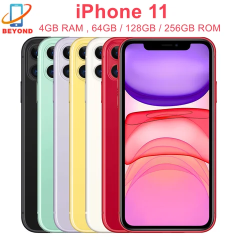 Смартфон Apple iPhone 11, 4/64ГБ, 4/128ГБ, 4/256ГБ, global, Б/у