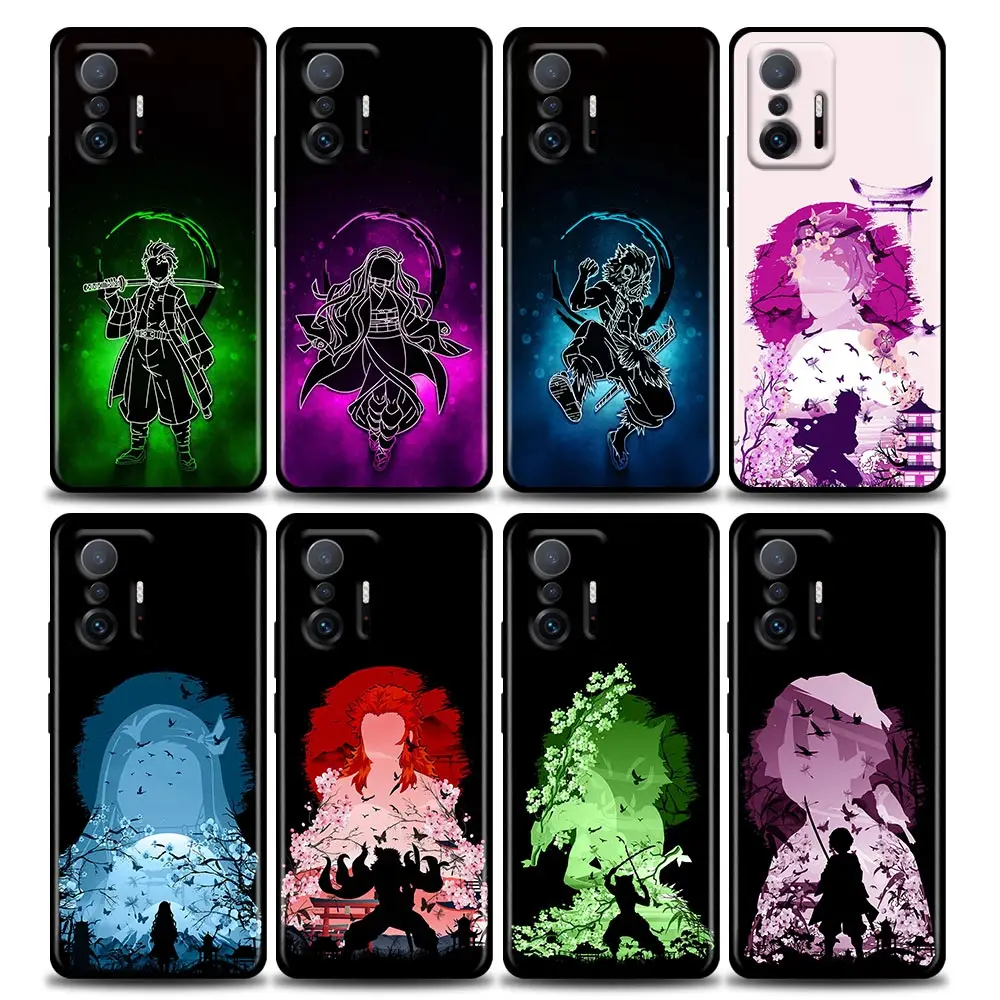 

Demon Slayer Japan Anime Comic Phone Case For Xiaomi Mi 12 12X 11T X4 NFC M3 F3 GT M4 Pro Lite NE 5G Poco M3 M4 X4 Redmi Cover