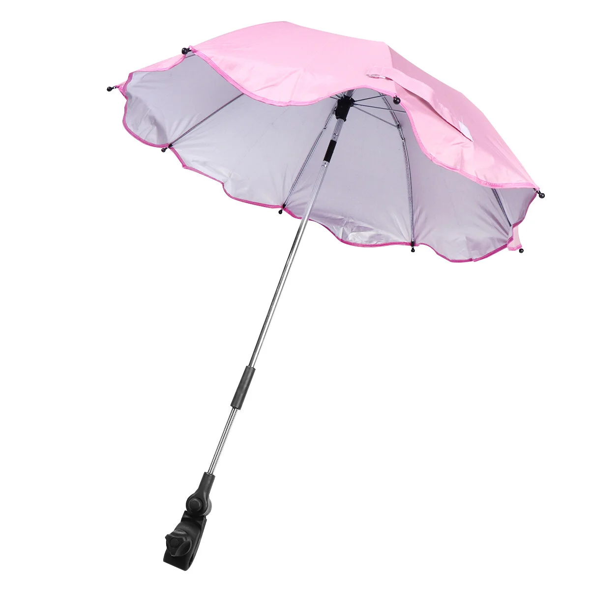 

Convenient Baby Cart Sun Umbrella Multifunctional Stroller Umbrella Baby Cart Supplies for Outside Outdoor (Pink)