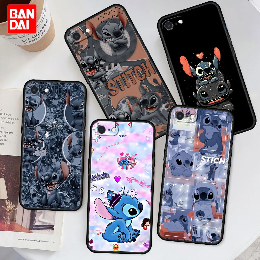 

Stitch Cartoon Phone Case for Apple iPhone 8 7 6 6s Plus X XS Max XR Se 2020 7plus 8plus Xsmax Shell Bag Soft