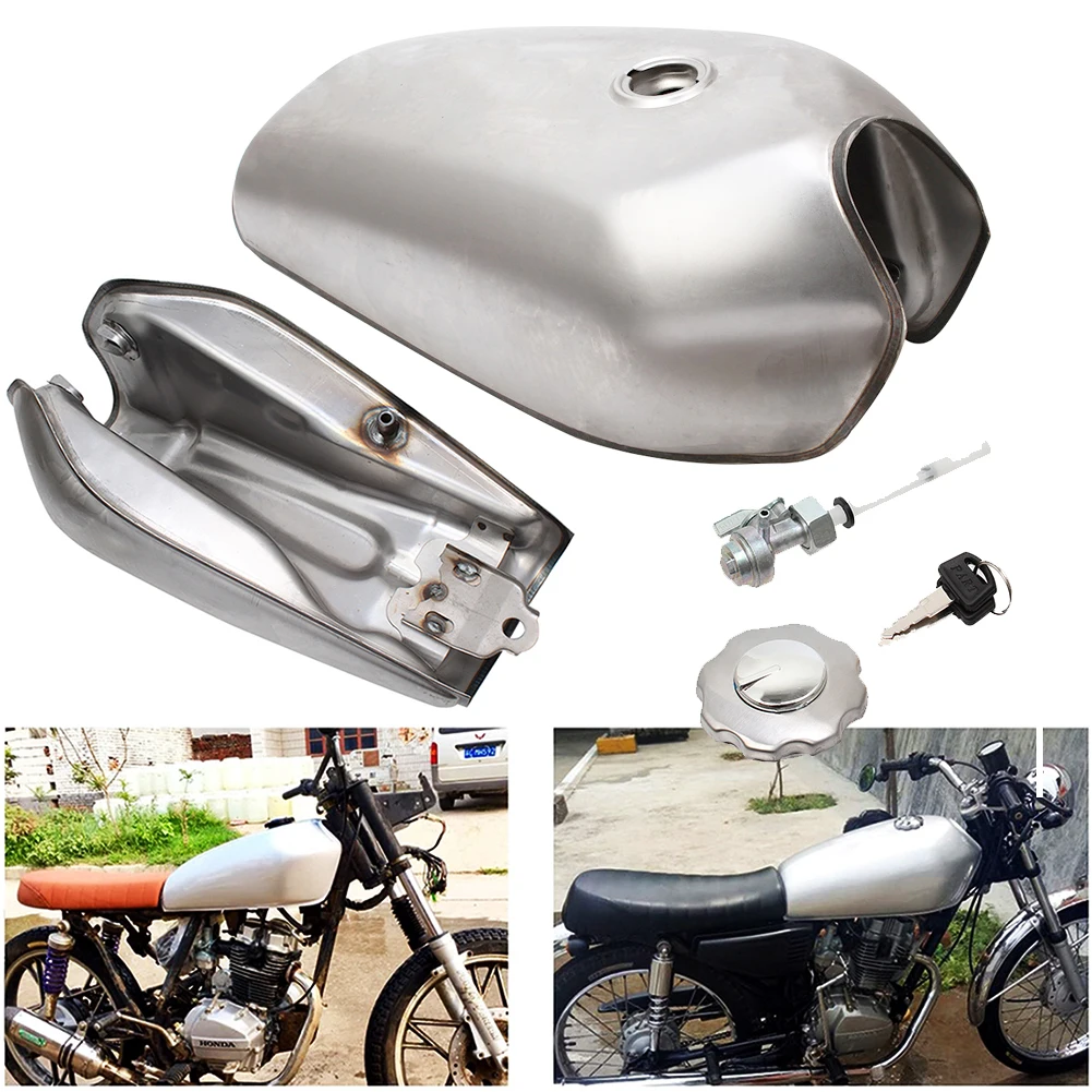 

Fuel Tank Vintage Gas Fuel Tank 9L 2.4Gal For Honda CG125 CG125S CG250 Universal Fit Cafe Racer Custom Tanks