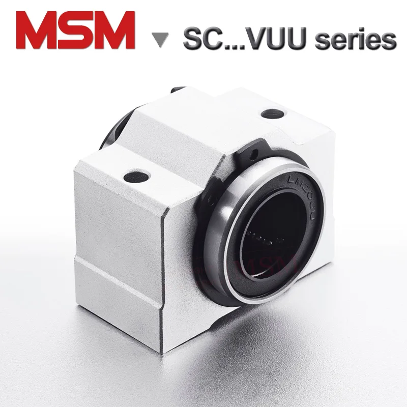 

MSM SC8VUU SC10VUU SC12VUU SC16VUU SC20VUU SC25VUU Short Type Linear Bearing Blocks SC..SUU Aluminium Housing Sliding Unit (mm)