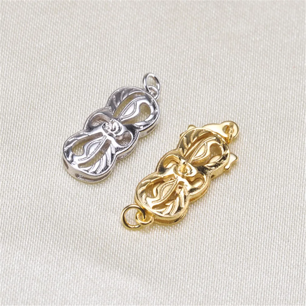 

Жемчужное Ожерелье S925 из стерлингового серебра, пряжка с концом, многофункциональная подвесная пряжка в форме цветка, соединительная пряжка, «сделай сам», первые аксессуары