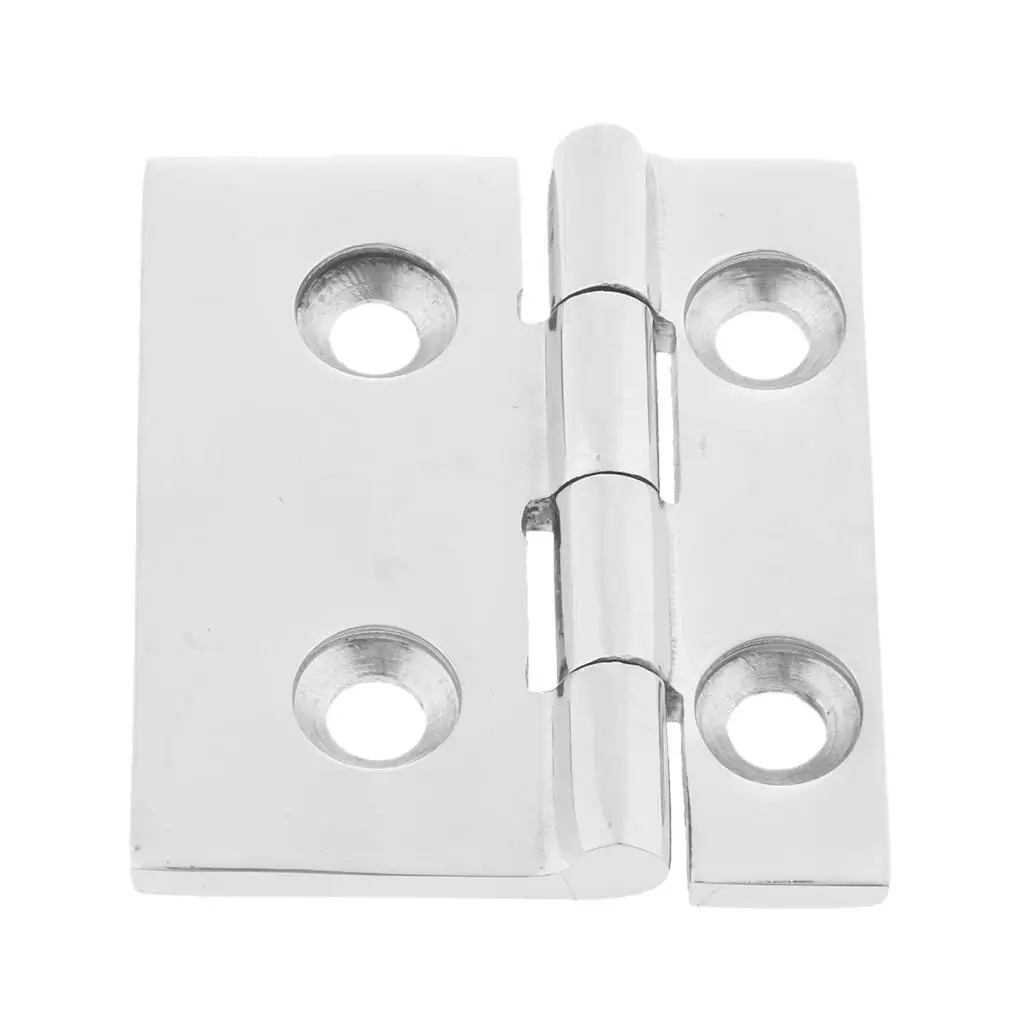 

Heavy Duty Mirror Polished 316 Stainless Steel Hatch Locker Strap Hinge Door Hinge for Marine Boat Yacht RV 52 x 61mm