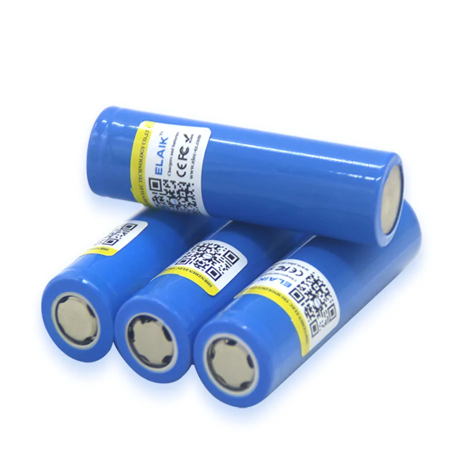 

ELAIK 18650 Lithium Battery 2000 mah Lithium Battery 3.7v 4.2V Rechargeable Battery 10-15c Vape power battery