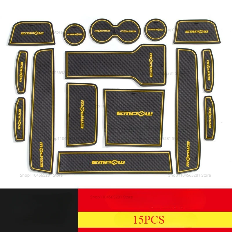 

Аксессуары для GAC Empow 2022-2024 автомобильная центральная консоль, прокладка для чашки воды, ящик для хранения, прокладка, прорезь для двери, противоскользящая прокладка