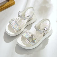 kid summer shoe child flats fashion braid flowers shoe girl sandals 2022 elegant party sandals princess beach shoes 3 12 years