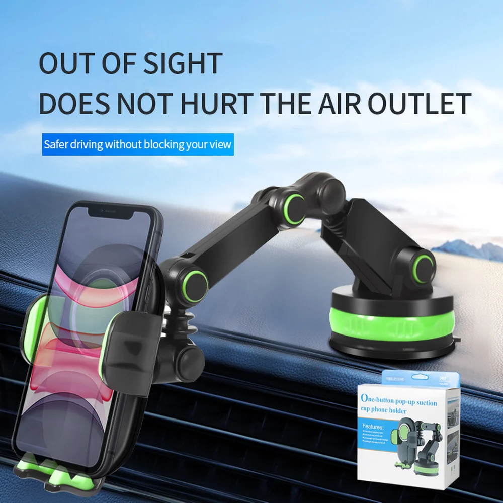 

Автомобильный держатель для телефона на присоске, подставка для телефона с GPS, подходит для IPhone 13, 12, 11 Pro Max, X, 7, 8, Xiaomi, Huawei, Samsung