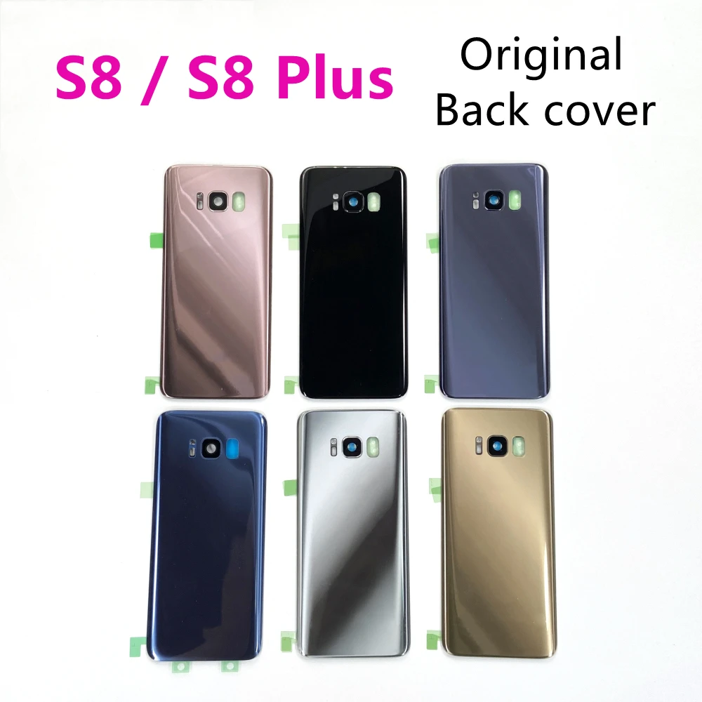 

Original Back Glass Rear Cover Excellent Housing Battery Door Top Case Parts For Samsung Galaxy S8 Plus G955 G955F S8 G950 G950F