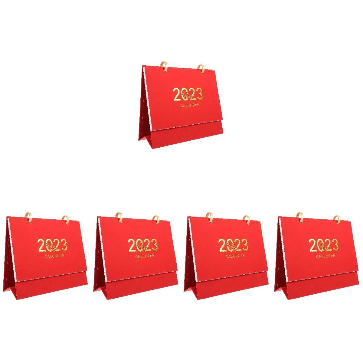 

5pcs Desktop Calendar Standing Calendar 2023 Calendar Standing Flipped Calendar